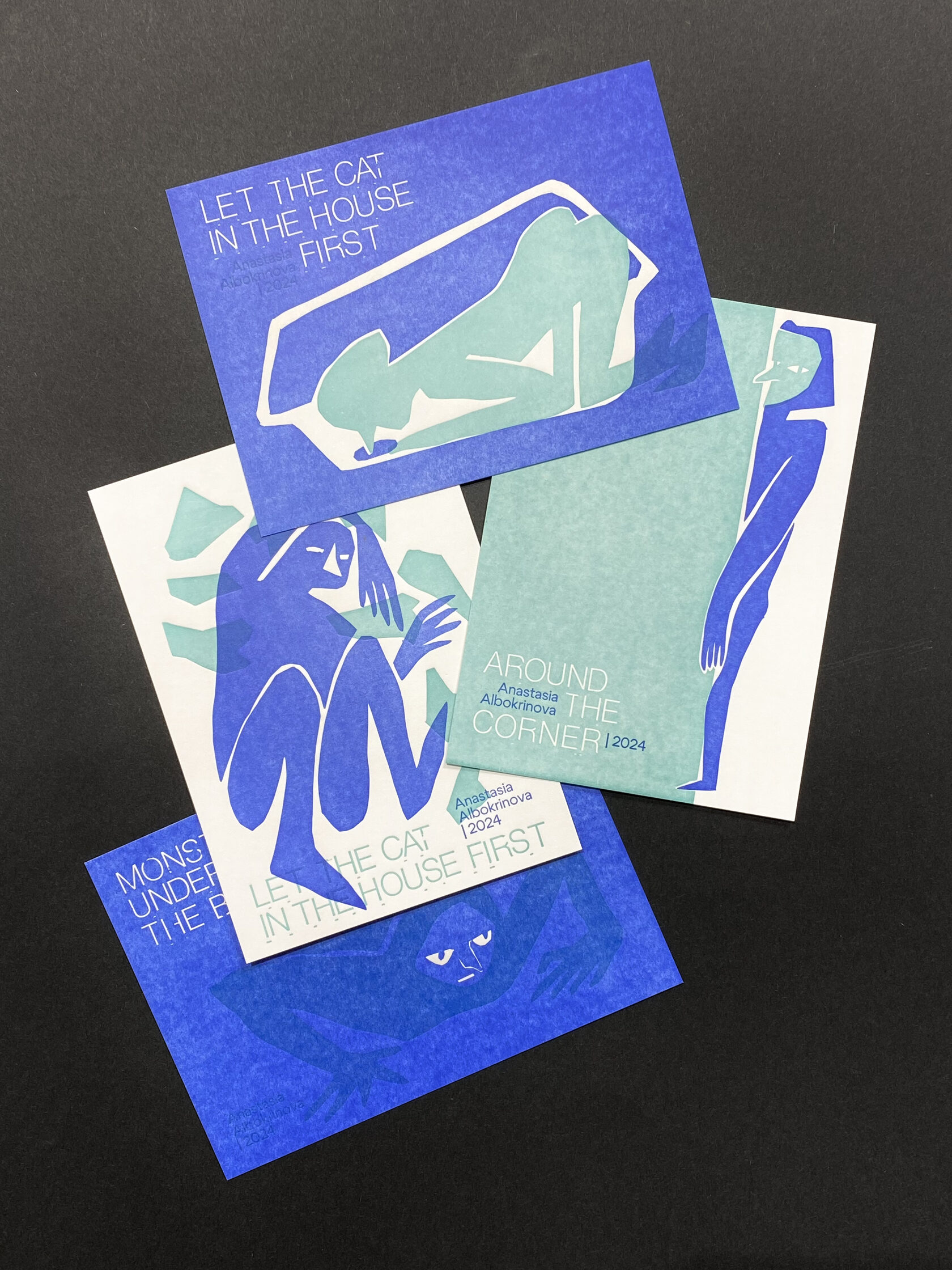 Анастасия Альбокринова. Набор открыток из проекта “Misplacement Manual”. 2024