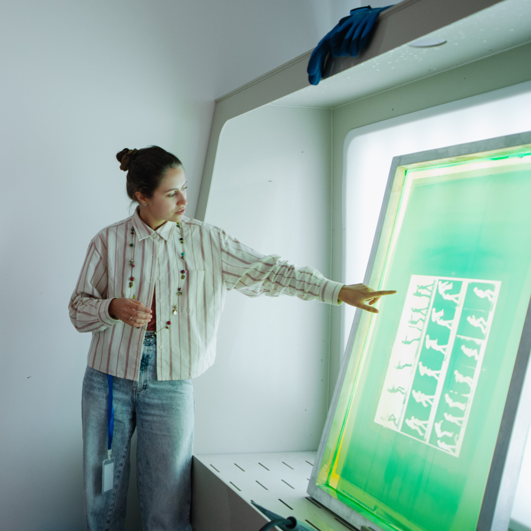 Мастер-класс по шелкографии