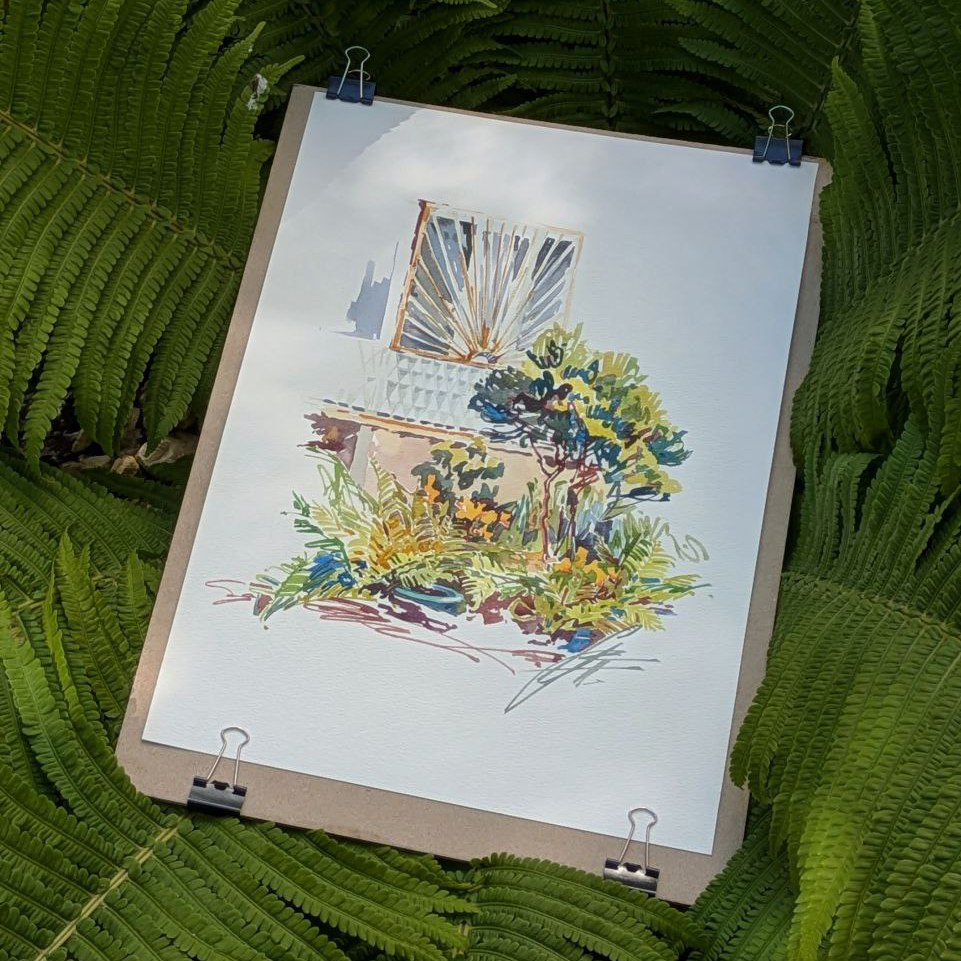 Акварельные приёмы