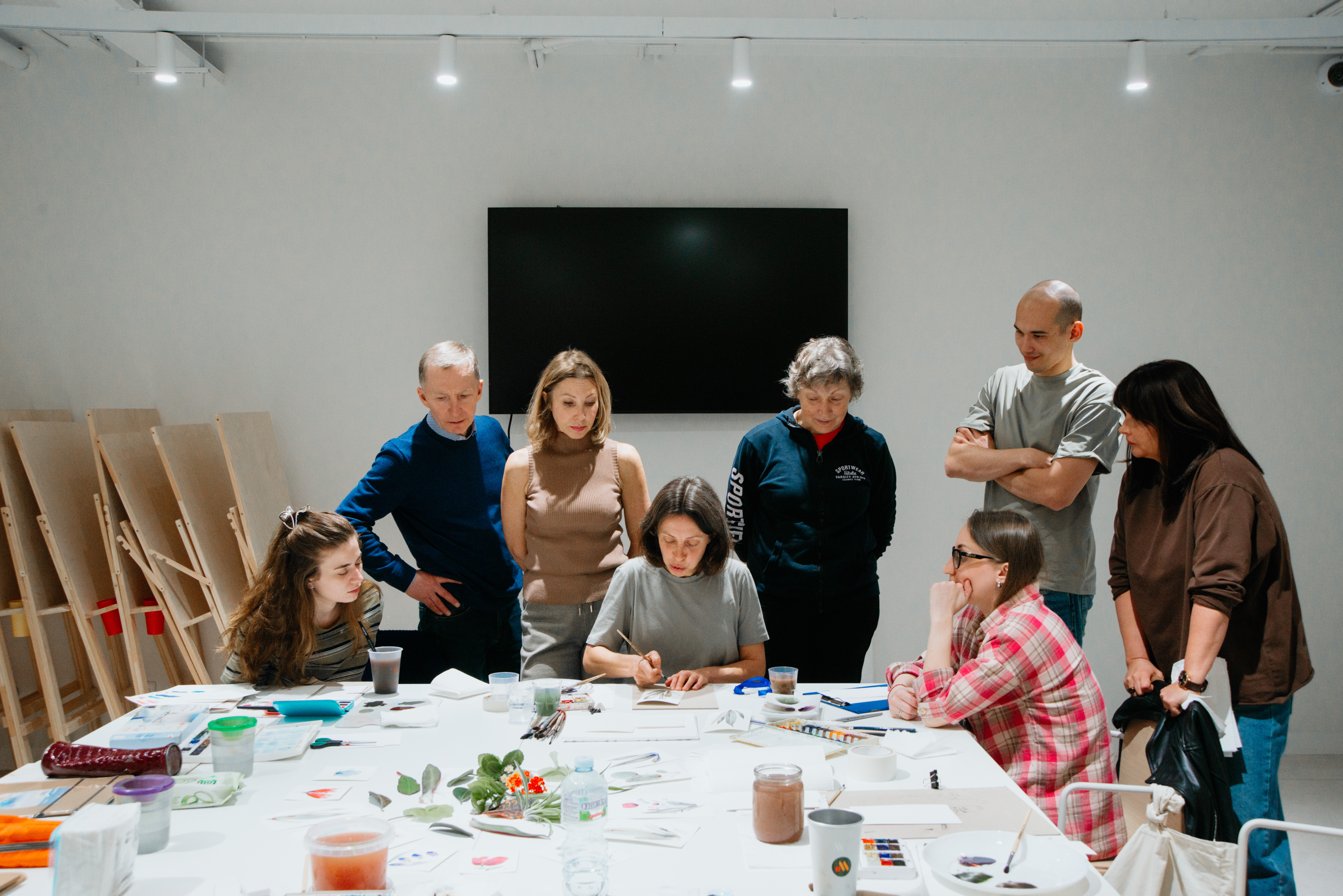 Акварельные приёмы